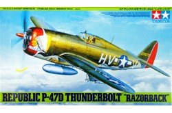 Tamiya Republic P-47D Thunderbolt "Razorback" - 1/48 Scale Model Kit  - 61086