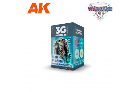 AK Interactive Wargame Color Set: Blue Plasma and Glowing Effects - AK1067