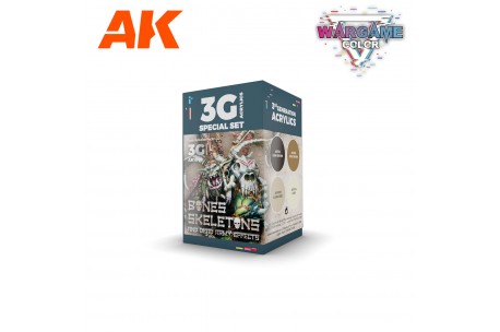AK Interactive Wargame Color Set: Bones and Skeletons - AK1069 