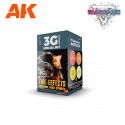 AK Interactive Wargame Color Set: Fire Effects - AK1071