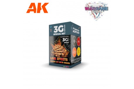 AK Interactive Wargame Color Set: Lava Effects - AK1072