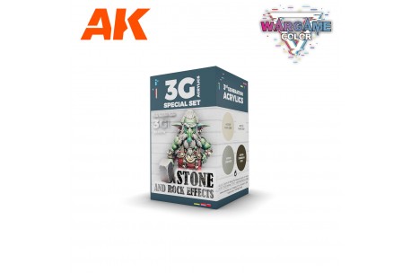 AK Interactive Wargame Color Set: Stone and Rock Effects - AK1074
