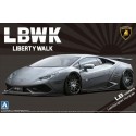 Aoshima Liberty Walk LB-Works Lamborghini Huracan Ver.2 - 1/24 Scale Model Kit