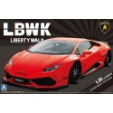 Aoshima Liberty Walk LB-Works Lamborghini Huracan Ver. 1 - 1/24 Scale Model Kit