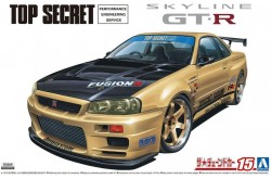 Aoshima Top Secret Skyline R34 GT-R '02 Nissan - 1/24 Scale Model Kit
