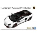 Aoshima Lamborghini Aventador Pirelli Edition Sports Car - 1/24 Scale Model Kit