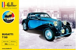 Heller Bugatti T50 - 1/24 Scale Model kit - HLR-56706