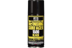 Mr Hobby - Mr. Finishing Surfacer 1500 Black  - 180ml Spray - B526