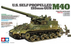 Tamiya U.S. Self-Propelled 155mm M40 - 1/35 Scale Model Kit