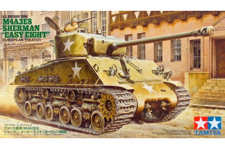 Tamiya U.S. Medium Tank M4A3E8 Sherman - 1/35 Scale Model Kit - 35346