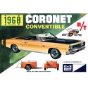 MPC 1968 Dodge Coronet Convertible w/ Trailer- 1/25 Scale Model Kit