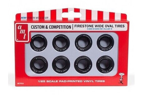 AMT Firestone Wide Oval Tire Parts Pack  - 1/25 Scale