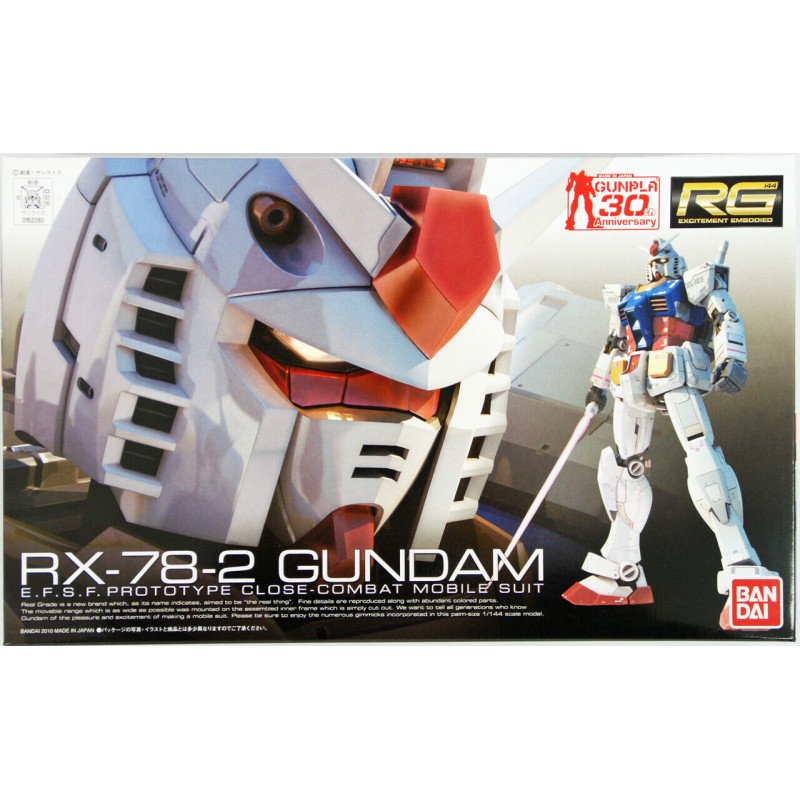 Bandai Gundam 2101510 Real Grade RG Gunpla 1/144 RX-78-2 Gundam Model Kit