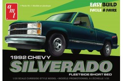AMT 1992 Chevy Silverado Shortbed Fleetside Pickup - 1/25 Scale Model Kit