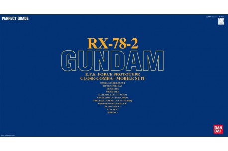 Bandai Gundam RX-78-2 PG 1/60 Model Kit