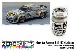 Zero Paints Grey for Porsche 934 1979 No.84 Le Mans Paint 60ml - ZP-1445