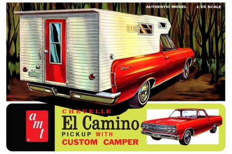 AMT 1965 Chevy El Camino w/ Camper - 1/25 Scale Model Kit