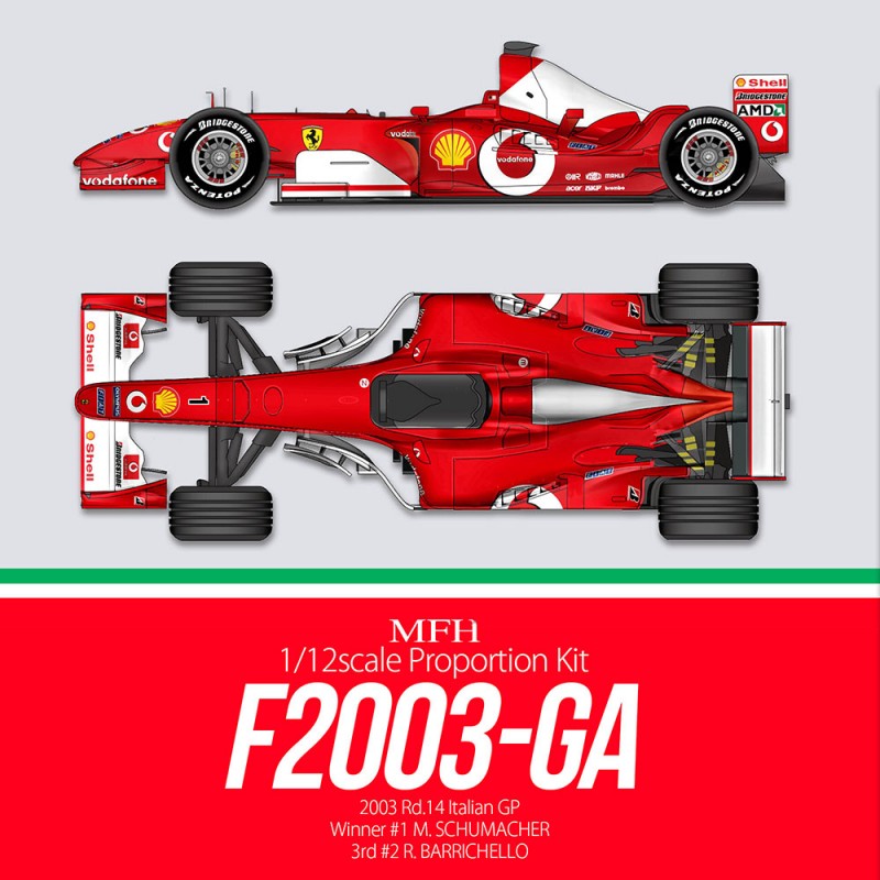 Ferrari F2003-GA 1:24 Revell plastic car model kit