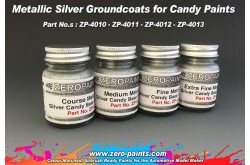 Zero Paints Course Metallic SILVER Groundcoat for Candy Paints 60ml