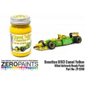 Zero Paints Benetton B193 Camel Yellow Paint 60ml