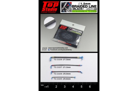 Top Studio Braided Line 1.5mm (Black) - 23208