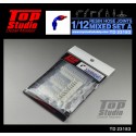 Top Studio 1/12 resin hose joints mixed set A
