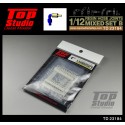 Top Studio 1/12 resin hose joints mixed set B
