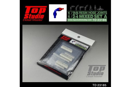 Top Studio 1/20-24 resin hose joints mixed set A - TD23185