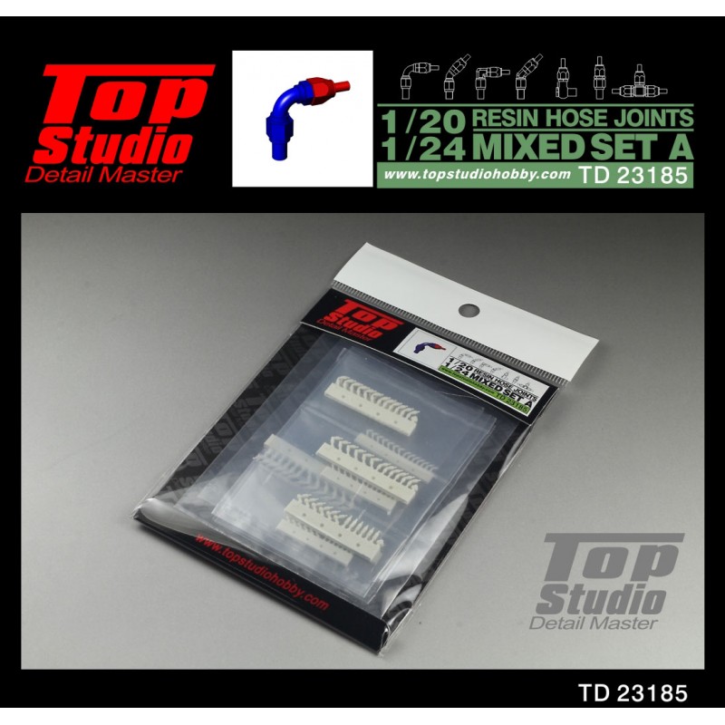 Top Studio 1/20 1/24 scale resin Hydraulic Hose Ends set A 