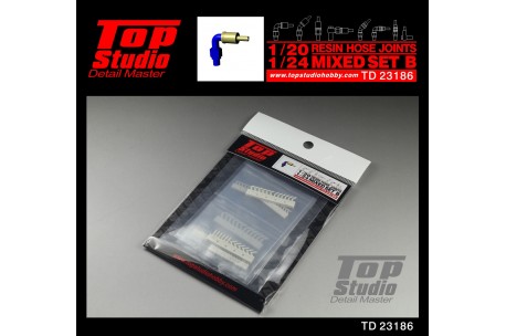 Top Studio 1/20-24 resin hose joints mixed set B - TD23186