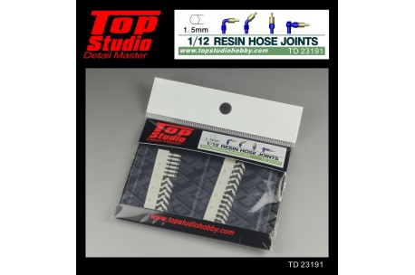 Top Studio 1/12  resin hose joints (1.5mm) - TD23191