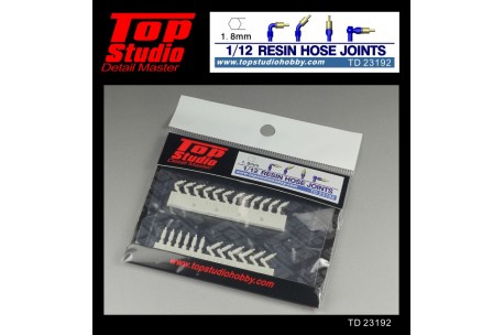 Top Studio 1/12  resin hose joints (1.8mm) - TD23192