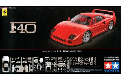 1:24 Ferrari F40 Plastic Model Kit 24295 TAM24295 Tamiya America TAM