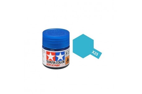 Tamiya Acrylic Mini X-23 Clear Blue - 10ml Jar