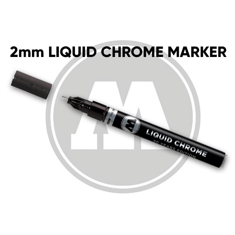Molotow Liquid Chrome 2mm Marker - Black