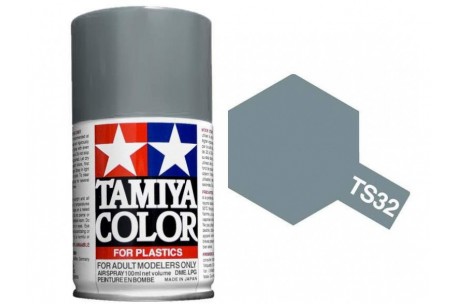 TAMIYA #85032: TS-32 HAZE GREY Plastic Model Paint, 3 oz Spray