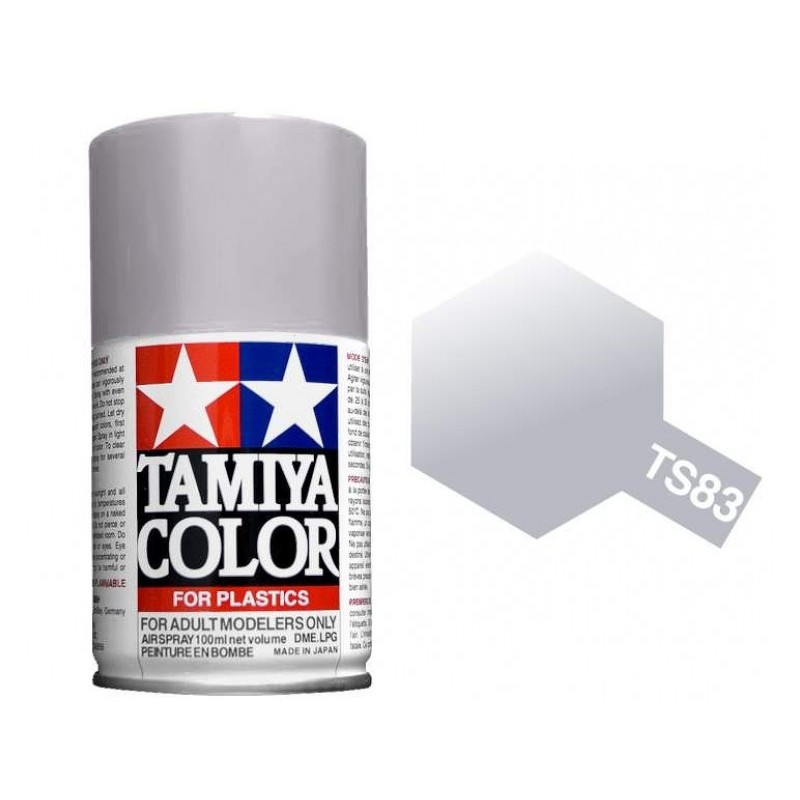 Tamiya Spray Lacquer Paint TS-83 Metallic Silver