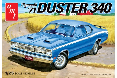 AMT 1971 Plymouth Duster 340 Model Car Kit - 1/25 Scale - 1118