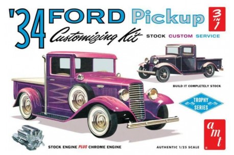 AMT 1934 Ford Pickup Truck 3 in 1 Model Kit - 1/25 Scale - 1120
