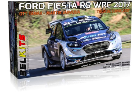 Belkits Ford Fiesta RS WRC Tour de Corse 2017 - 1/24 Scale - BEL013