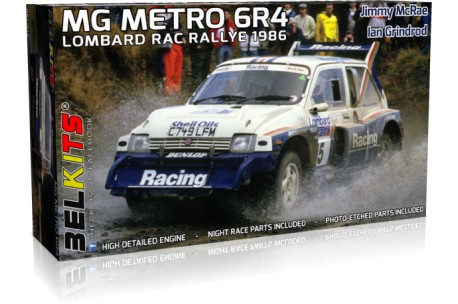 Belkits MG Metro 6R4 Lombard RAC Rally 1986 - 1/24 Scale - BEL016