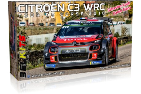 Belkits Citroën C3 WRC Tour De Corse 2018 - 1/24 Scale - BEL017