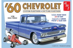 AMT 1960 Chevy Custom Fleetside Pickup w/Go Kart Model Kit - 1/25 Scale - 1063