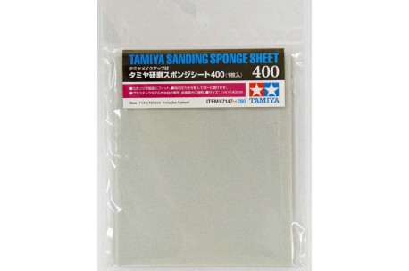 Tamiya Sanding Sponge Sheet - 400 - 87147