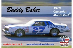 Sal JR Models Buddy Baker 1978 Chevrolet Monte Carlo – Limited Run - 1/25 Scale - SAL-JR-104