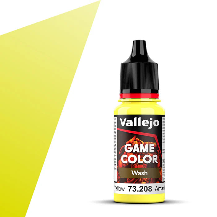 Vallejo Game Color Wash: Yellow - 18 ml - 73208