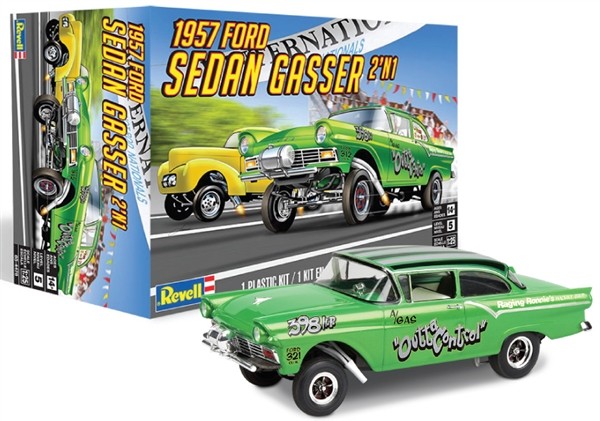 Revell 1957 Ford Sedan Gasser (2 'n 1) Model Kit - 1/25 Scale