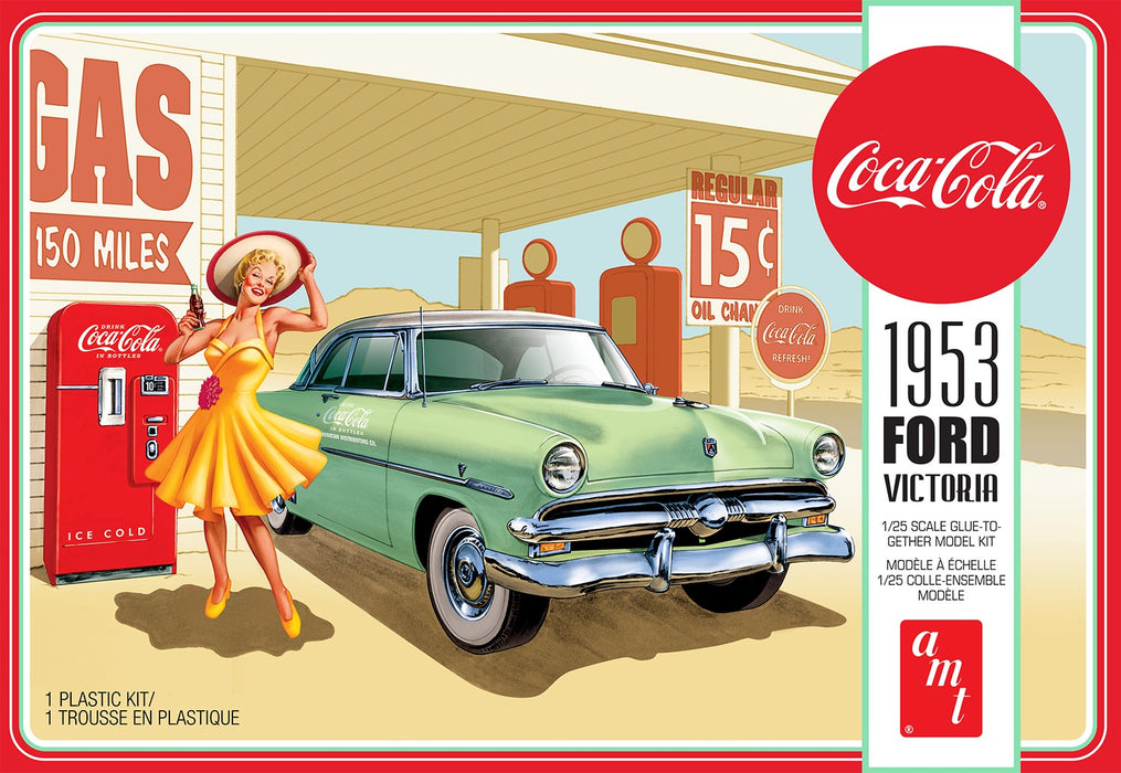 AMT 1953 Ford Victoria Hardtop (Coca-Cola) - 1/25