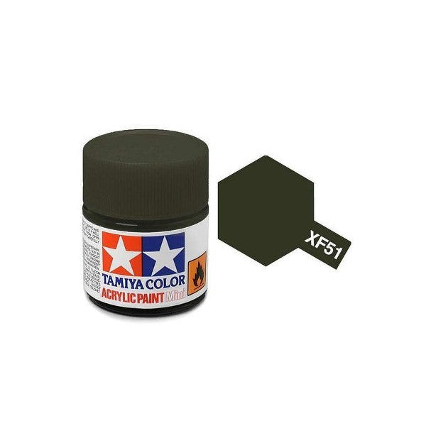 Tamiya Acrylic Mini XF-51 Khaki Drab - 10ml Jar