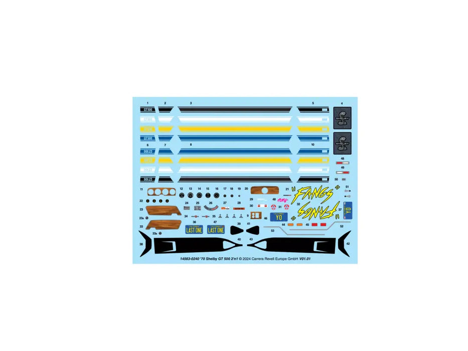70'Shelby GT-500 - 1/25 Scale Model Kit